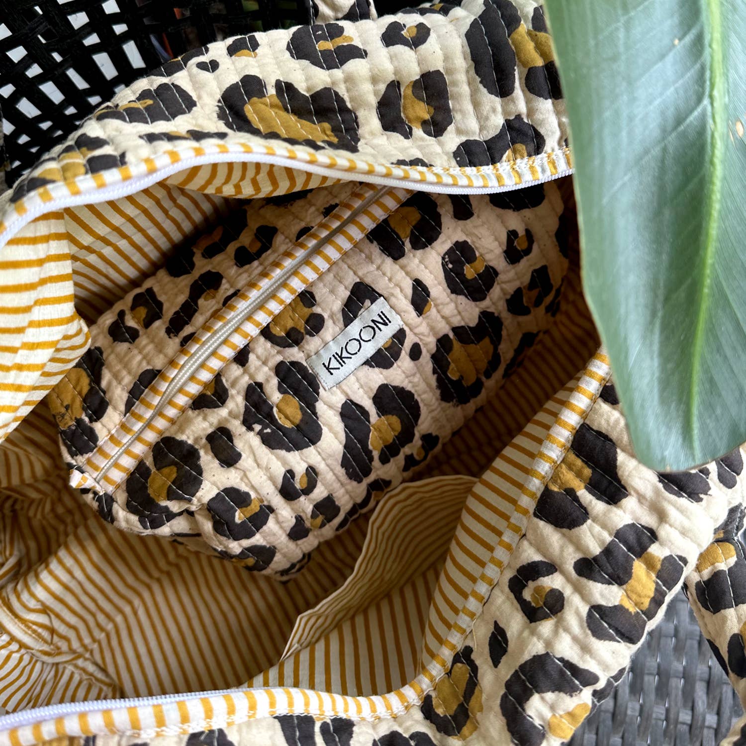 kikooni - Vendita all'ingrosso Sacca da viaggio - Donna - Borsa grande in cotone fatta a mano « oh Leo »8