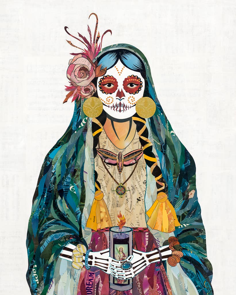 Dolan Geiman - Wholesale Art Print - Art Print | Day of the Dead Wall Art | VIGIL (TEAL)0