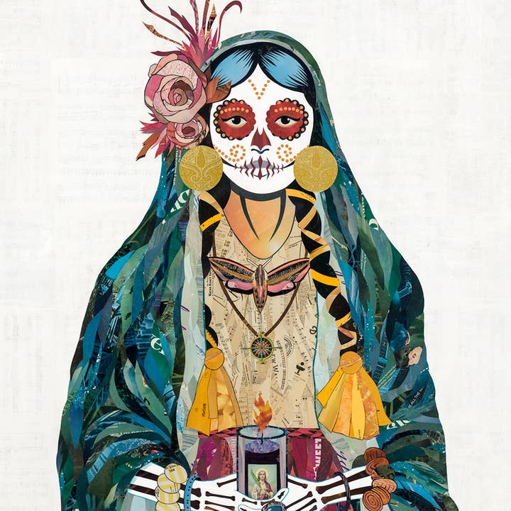 Dolan Geiman - Vendita all'ingrosso Stampa artistica - Stampa artistica | Arte murale del Giorno dei Morti | VIGILIA (VERDE ACQUA)0