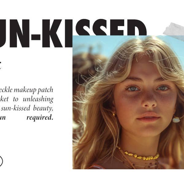 Fazit - Wholesale Temporary Tattoo - Fazit Makeup Patches Brown Faux Fake Freckles Face 10