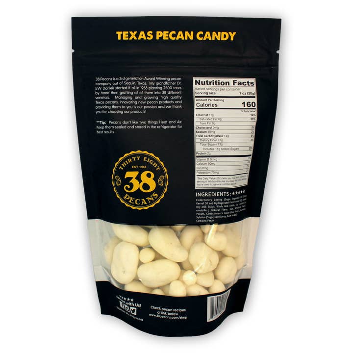 38 Pecans - Wholesale Chocolate Covered Sweets - White Chocolate Pecans2