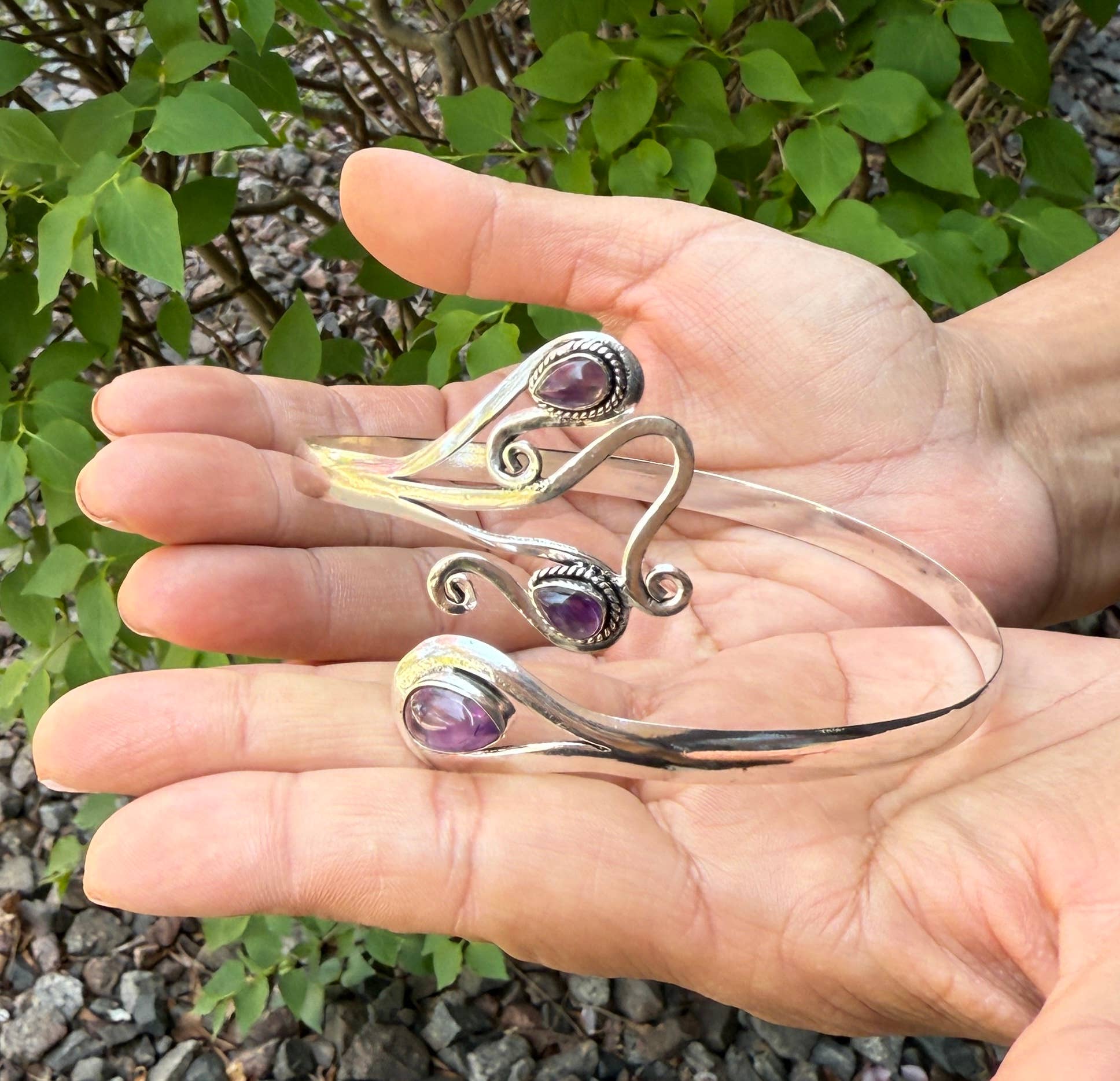 Lungta Imports - Wholesale Cuff Bracelet - Handcrafted Arm Cuff Bracelet Armlet Armband With Stones 24