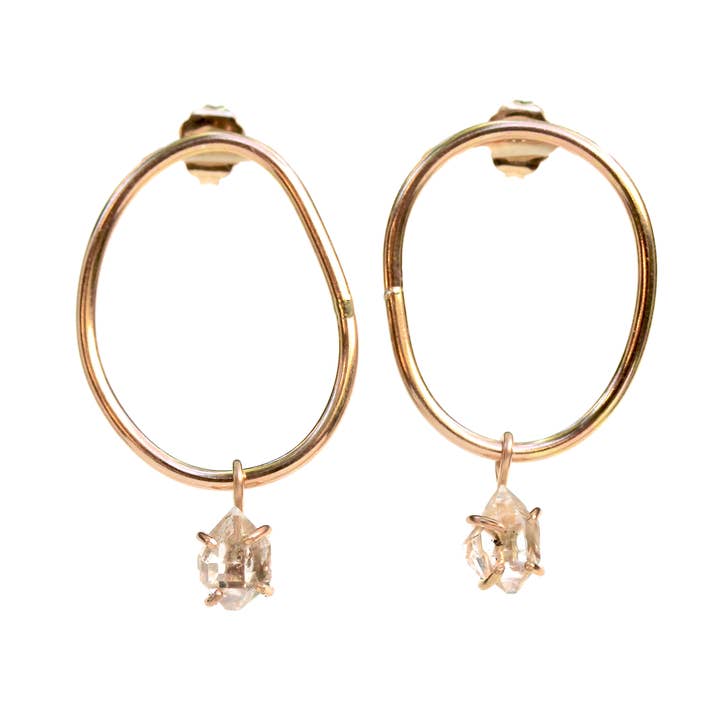 Pendientes Bloop - Herkimer Diamond para venta al por mayor de Alana Douvros Jewellery