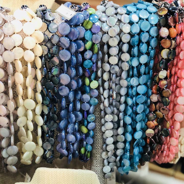 Studio G - Wholesale Beaded/Pearl Necklace - #802-6 Strand Mother of Pearl Necklace