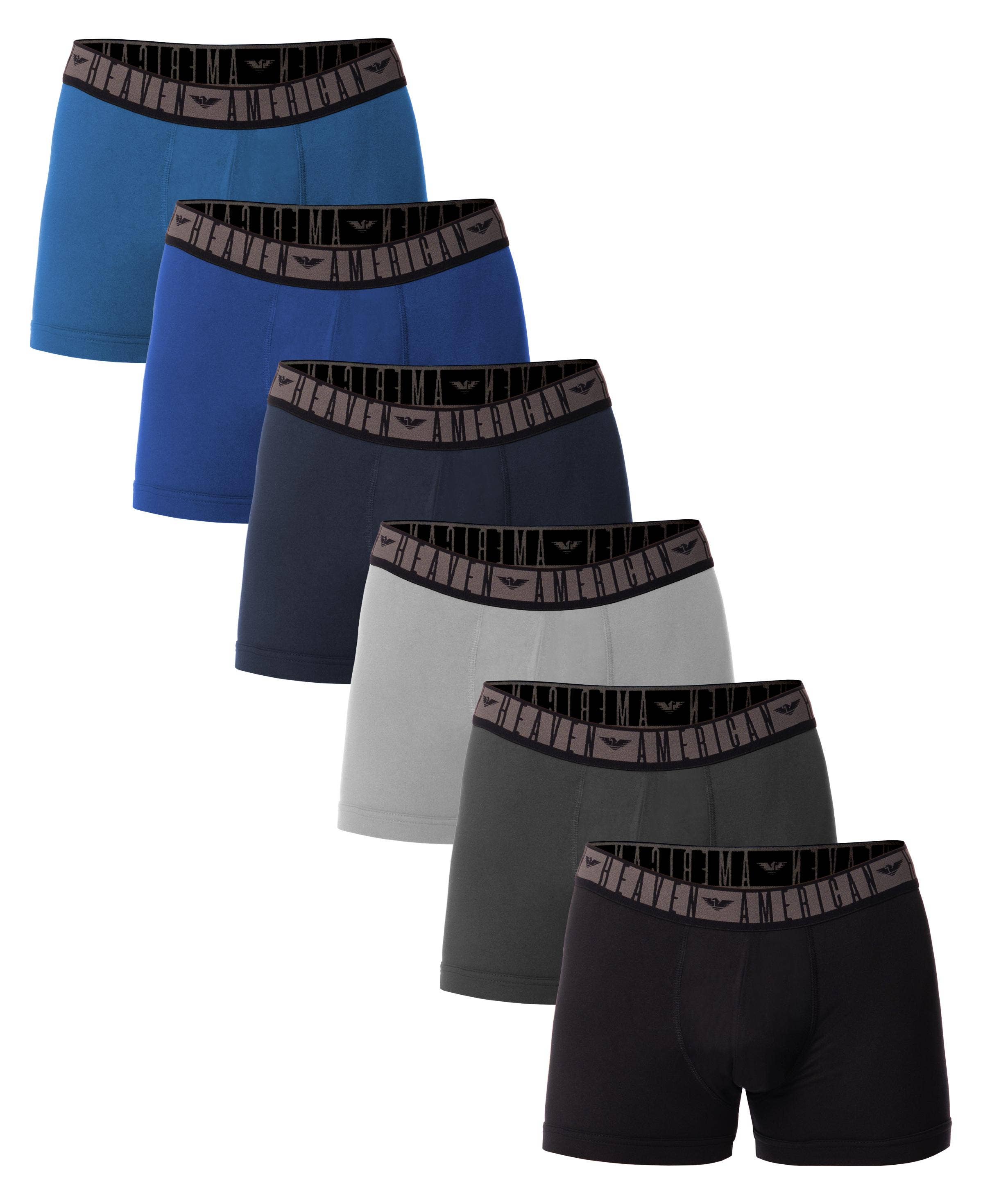 I-Wear Brands – Roupa interior - Homem por atacado – Pacote com 6 calções masculinos de micro fibra flexível11