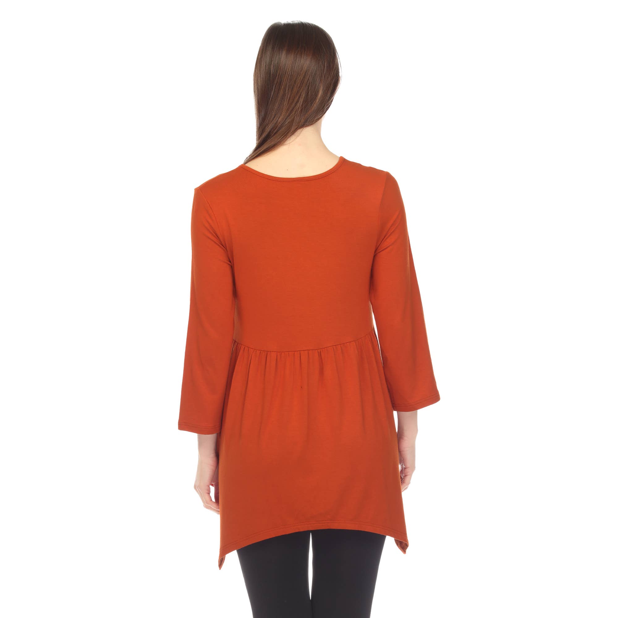 WHITE MARK - Wholesale Tunic - Women's - Maternity Empire Waist V-Neck Tunic Top13