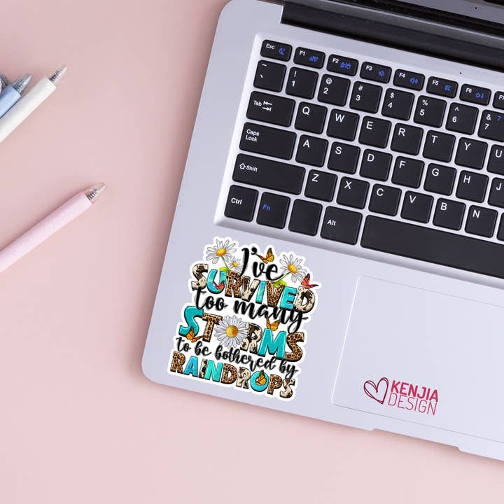 Kenjia Design - Wholesale Sticker - I've Survived Too Many Storms Stickers