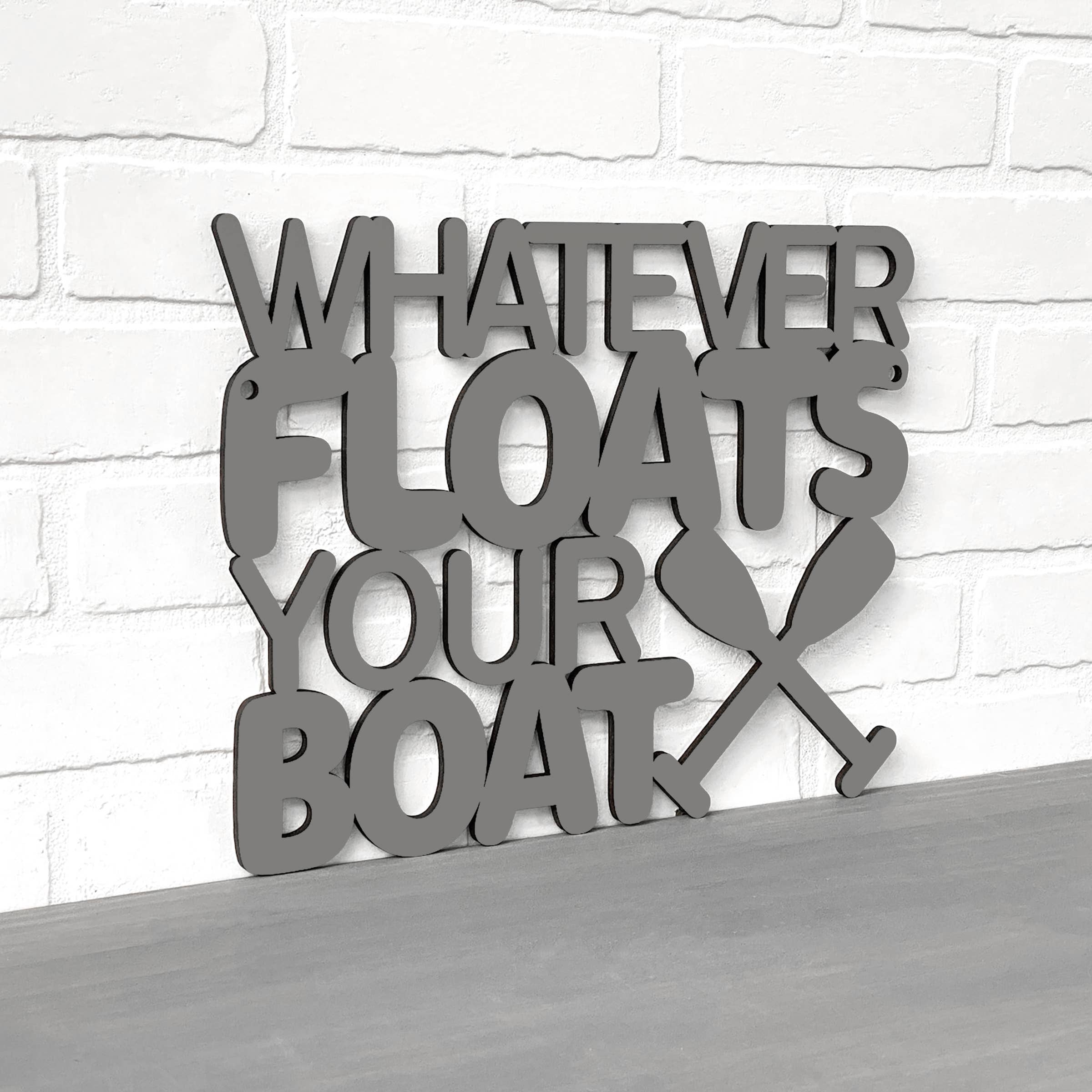 Spunky Fluff - Wholesale Sign - Whatever Floats Your Boat Cute Wood Lake House Decor10