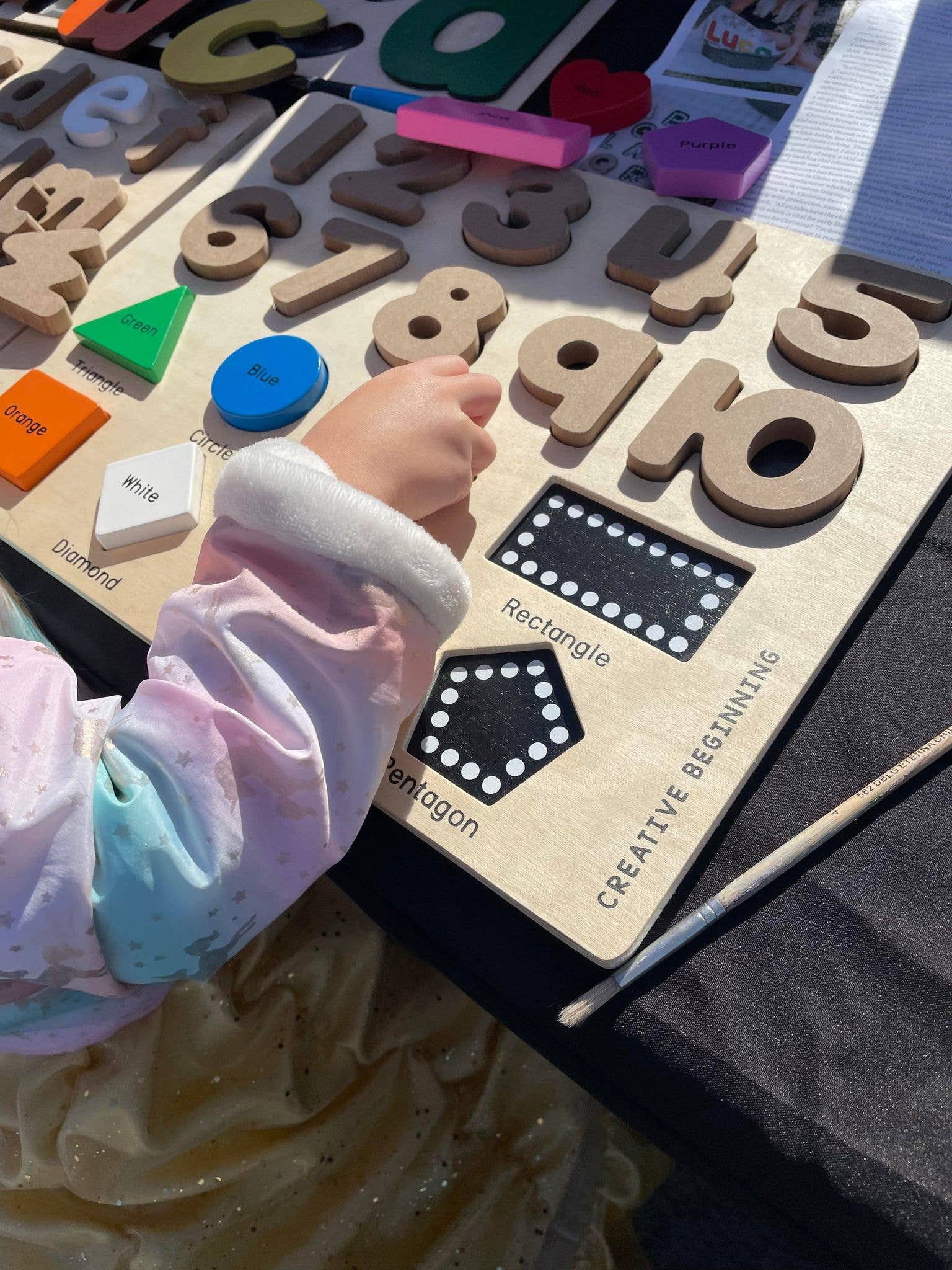 Creative Beginning - Wholesale Puzzle - Kids - Shapes and Numbers Chalkboard Based Puzzle6