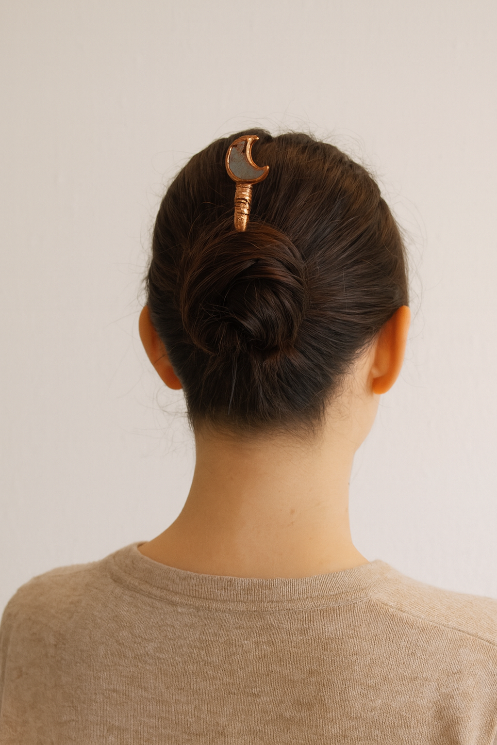 MergingMetals - Wholesale Meditatie benodigdheden - Roze Amethist Halve Maan Haar Toverstaf3