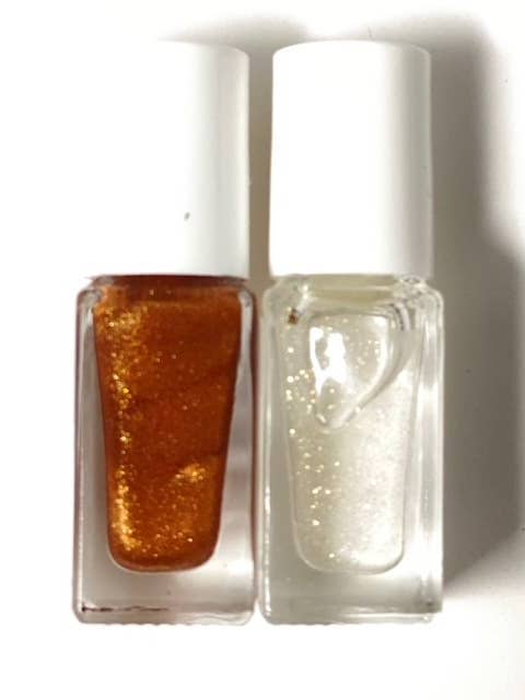 Bronze & Gold Shimmer Oil Samples | Stocking Stuffers for wholesale by Hydra Bloom Beauty UK