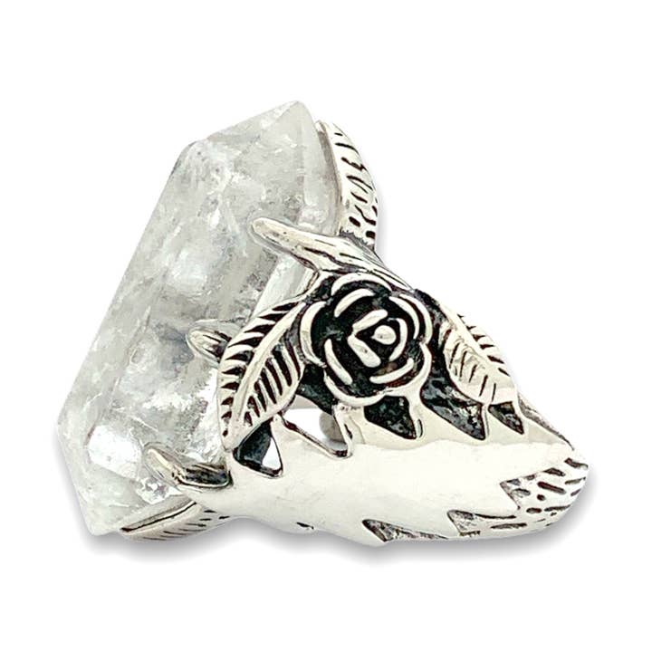 Hiouchi Jewels | Rose & Bolt Grateful Dead Jewelry - Wholesale Cocktail/Statement Ring - Move Me Brightly Crystal Ring0