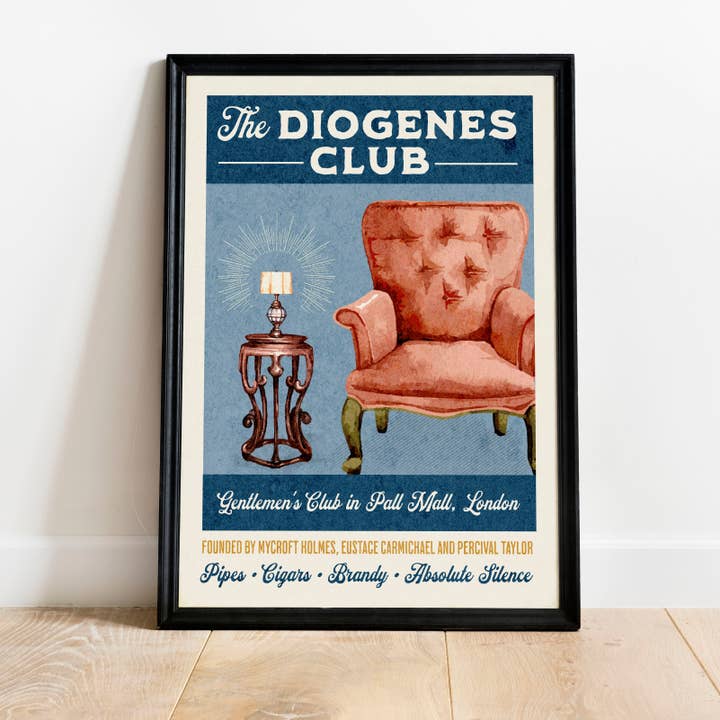 O Cartaz Vintage Retro do Clube Diógenes por atacado de Literary Craft Parlour