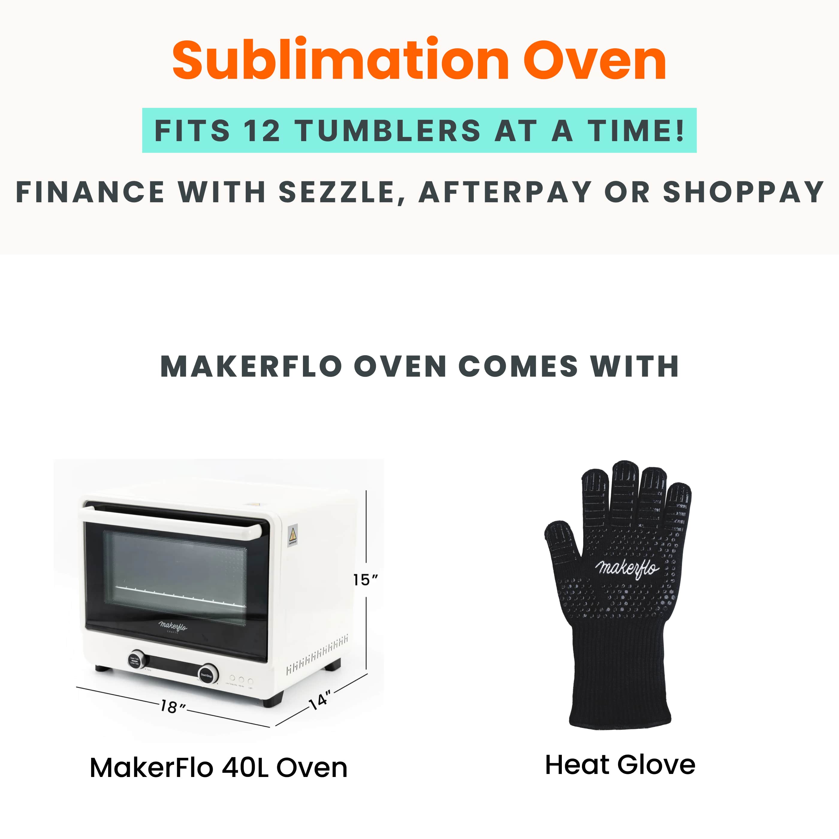 MakerFlo - Wholesale Craft Tool - MakerFlo Sublimation Oven, 40L9