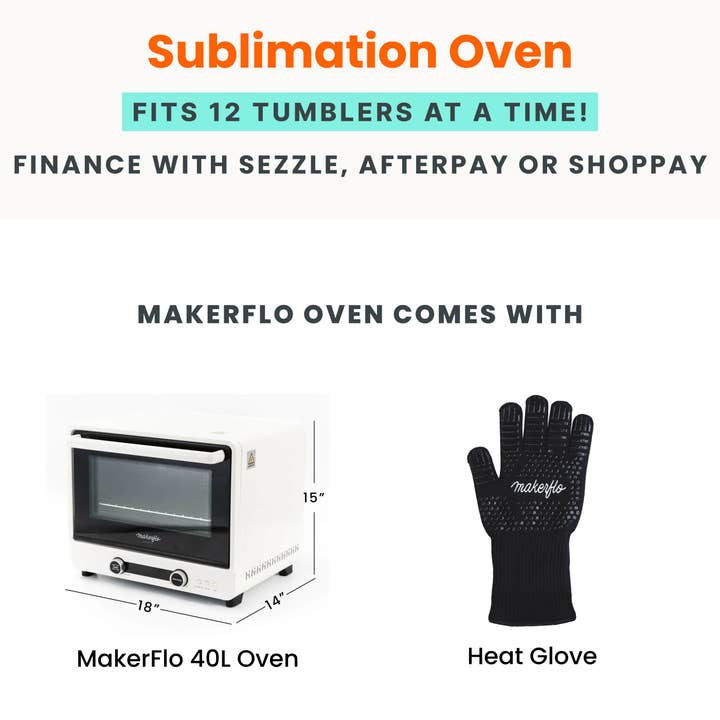MakerFlo - Wholesale Craft Tool - MakerFlo Sublimation Oven, 40L9