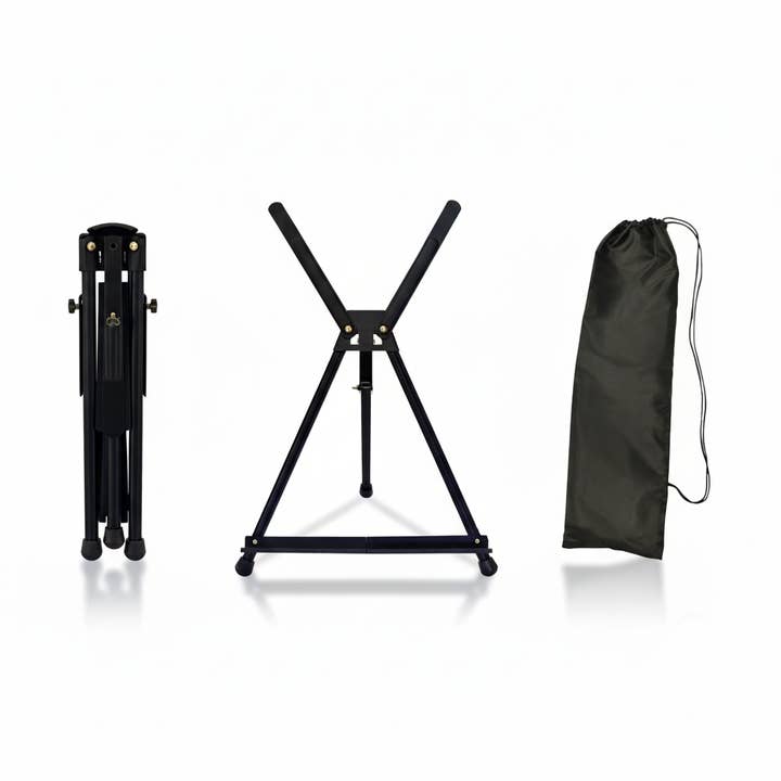 Portable and Lightweight Aluminum Folding Table Easel With Extendable Arms and Carrying Bag - 23" Bag for wholesale by Nobel Arts
