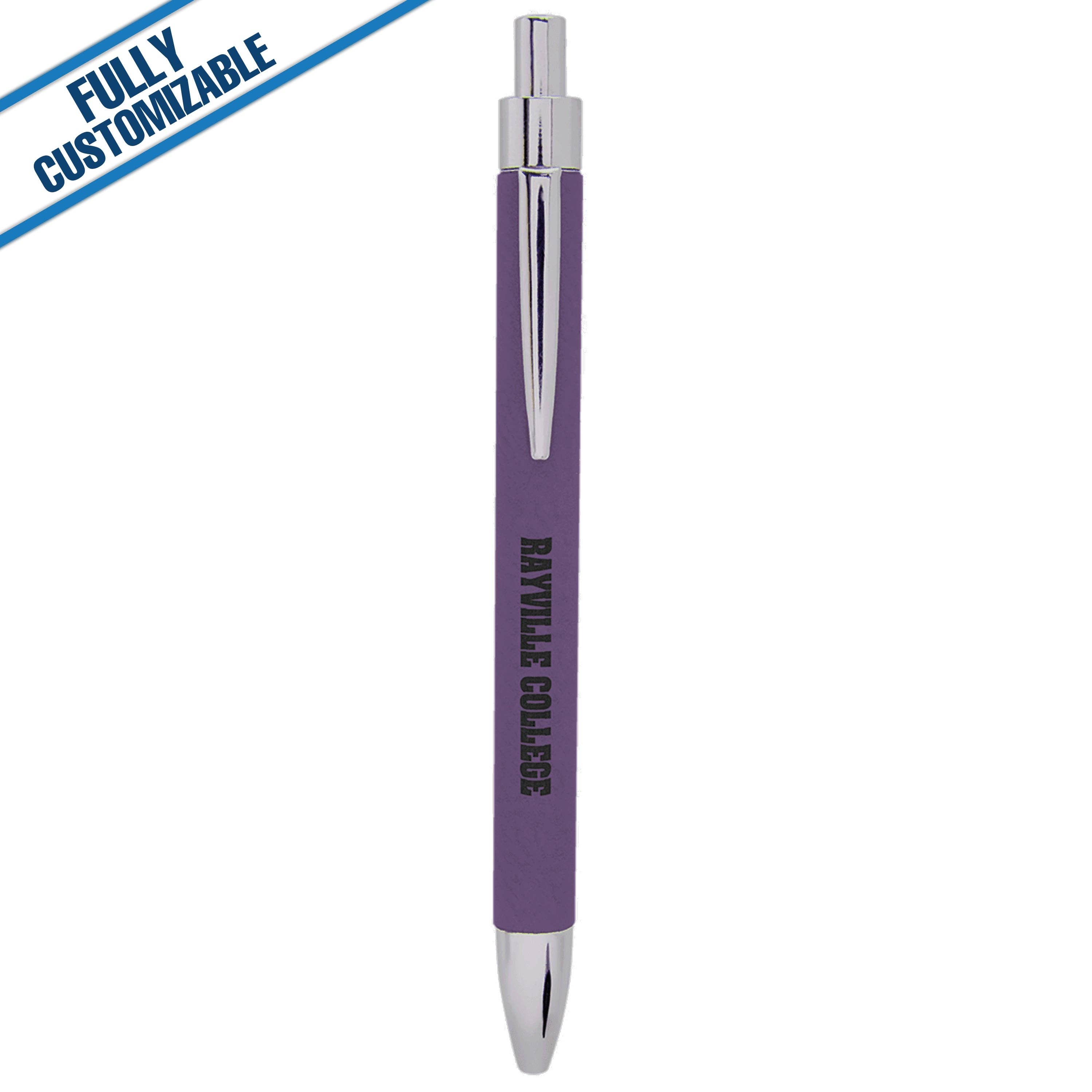 GiftWorksPlus - Vente Stylos - Stylo en similicuir gravé - Entièrement personnalisable15