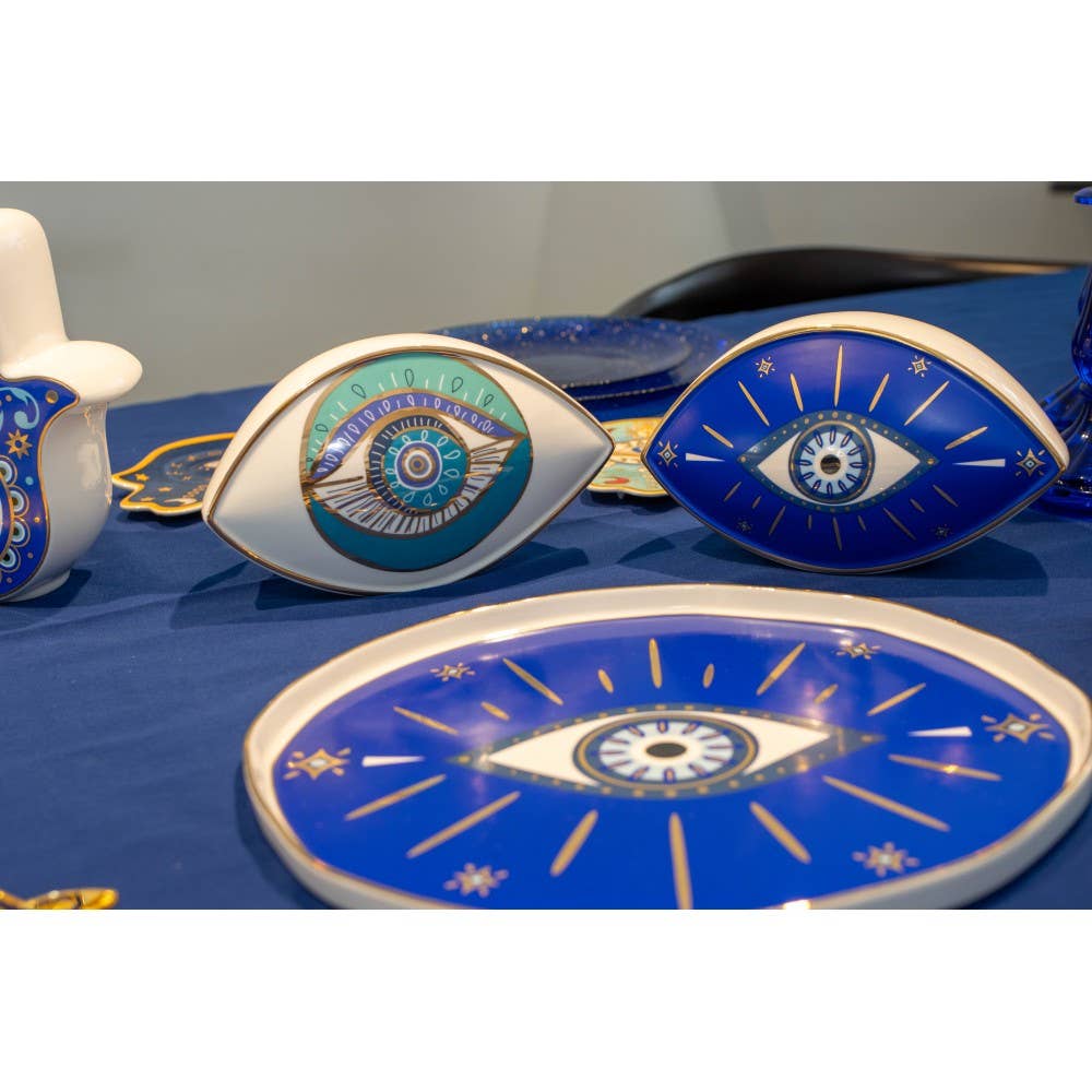 AULICA – wholesale Decorative tabletop object – Decorative turquoise eye 20x12x13.5cm2