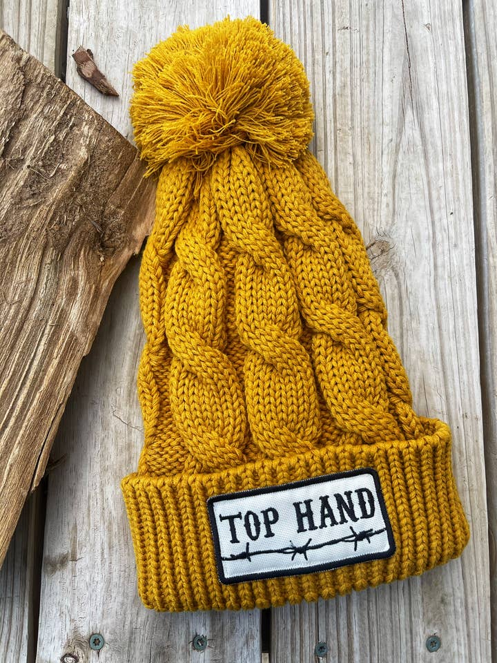 Muts met bovenkant (mosterd) voor wholesale door Buckin Barn Wholesale