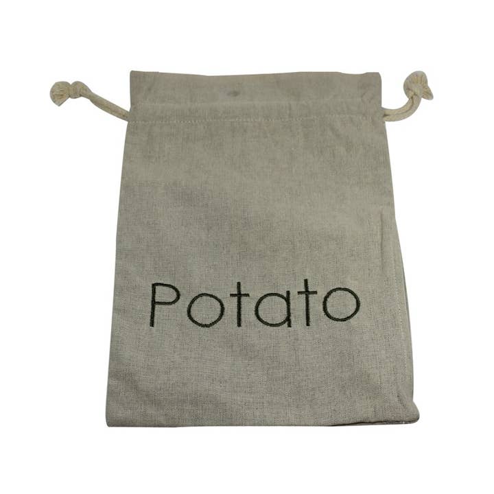 Cream KITCHEN BASICS Preserving Bag POTATO 11x15" for wholesale on Faire