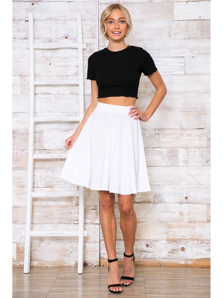 A LINE FLARED KNEE LENGTH MIDI SKIRT and other Purchase Wholesale midi skirt. Free Returns & Net 60 Terms on Faire trending on Faire.