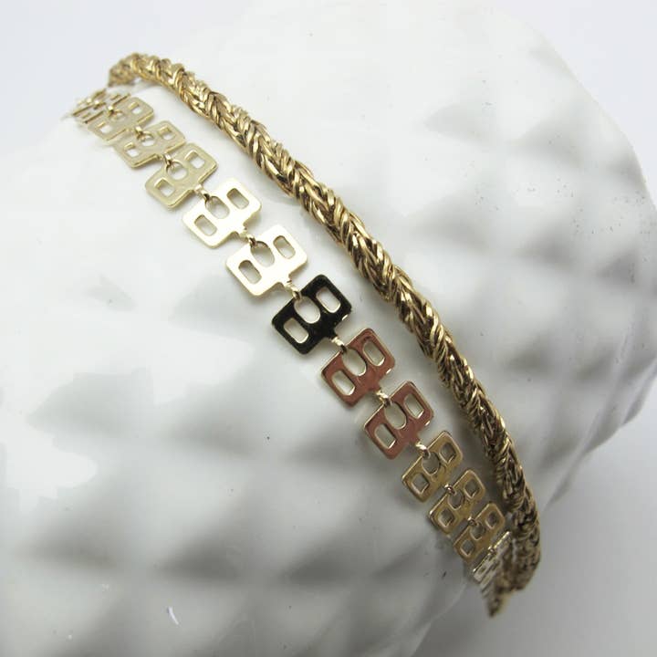 POP2 double wristband for wholesale by Luna Cox