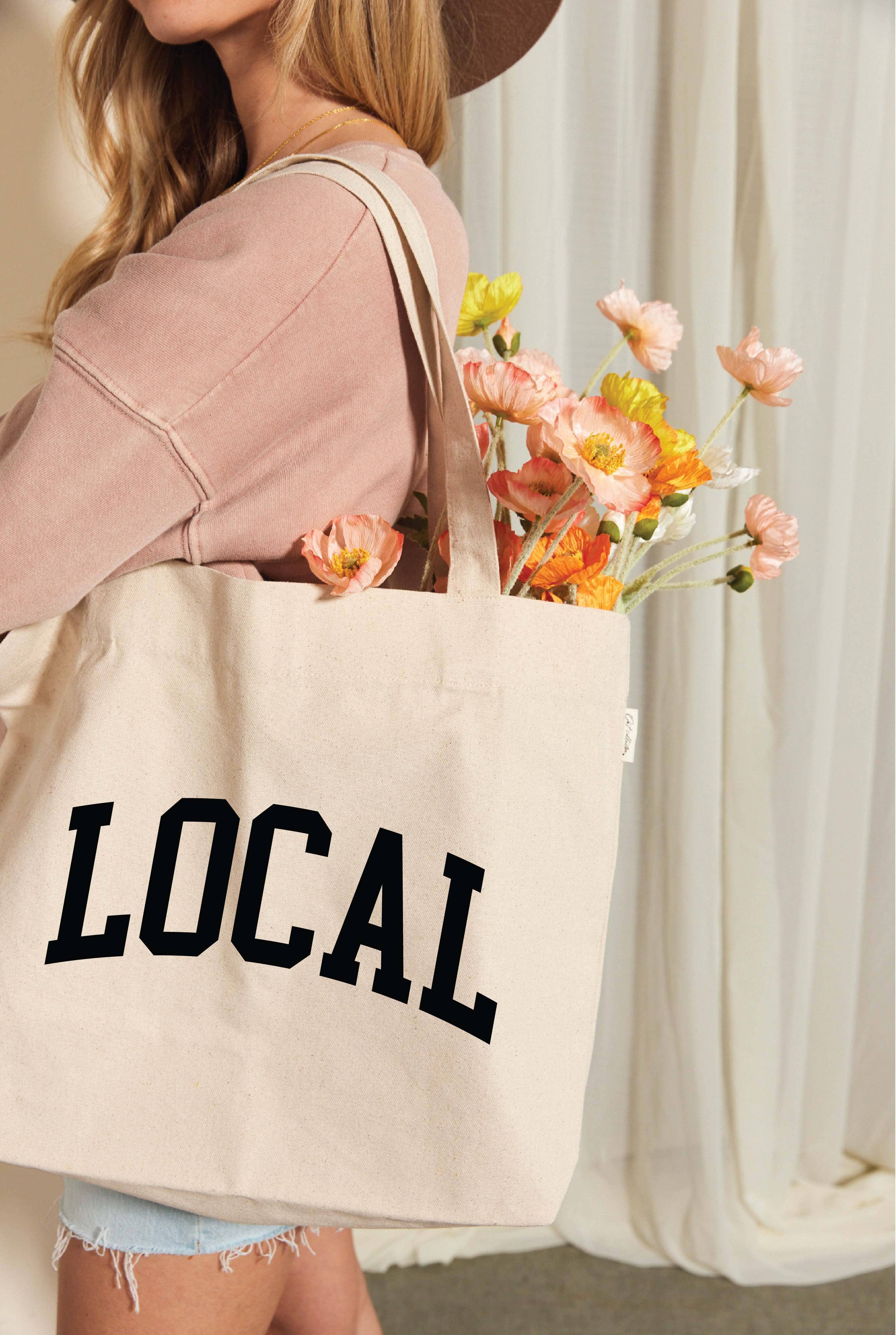 NATUURLIJK LOCAL draagtas van canvas voor groothandel op Faire3