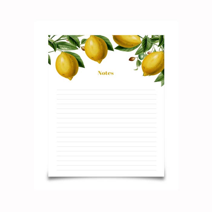 Großer Lemon Notizblock für den Großhandel von JOSIL Paperie & Gift