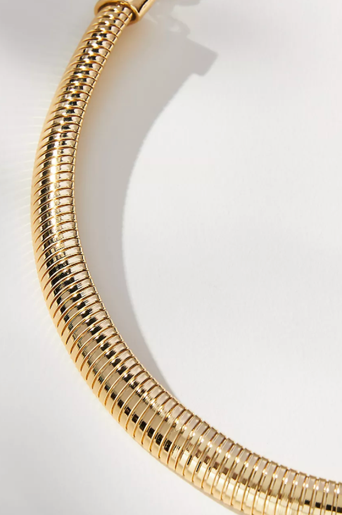 HoopLa - Wholesale Choker/Collar - Tobogas, Cobra Omega Collar Necklace- Steel5