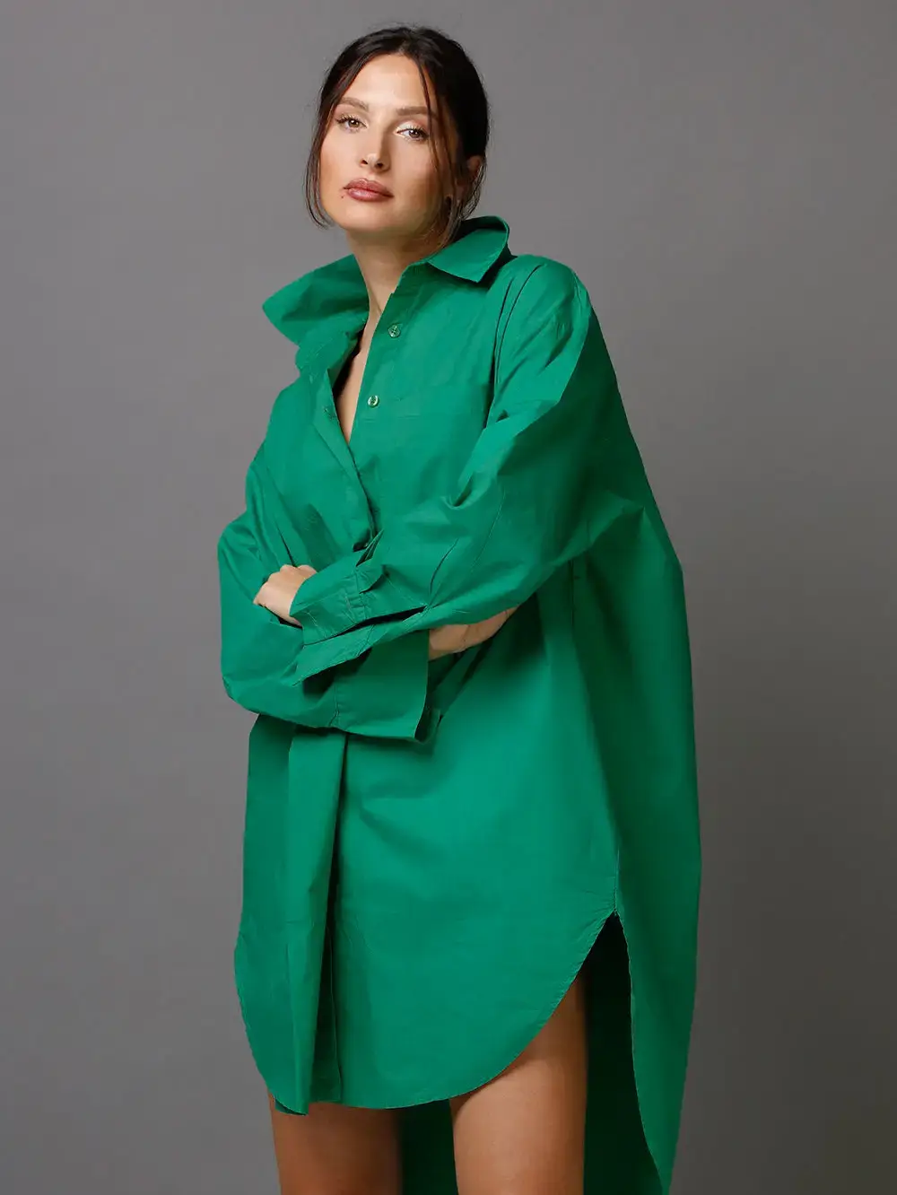 SixtyDays - Vendita all'ingrosso Camicia button down - Donna - Camicia boyfriend oversize in cotone - 40 colori28