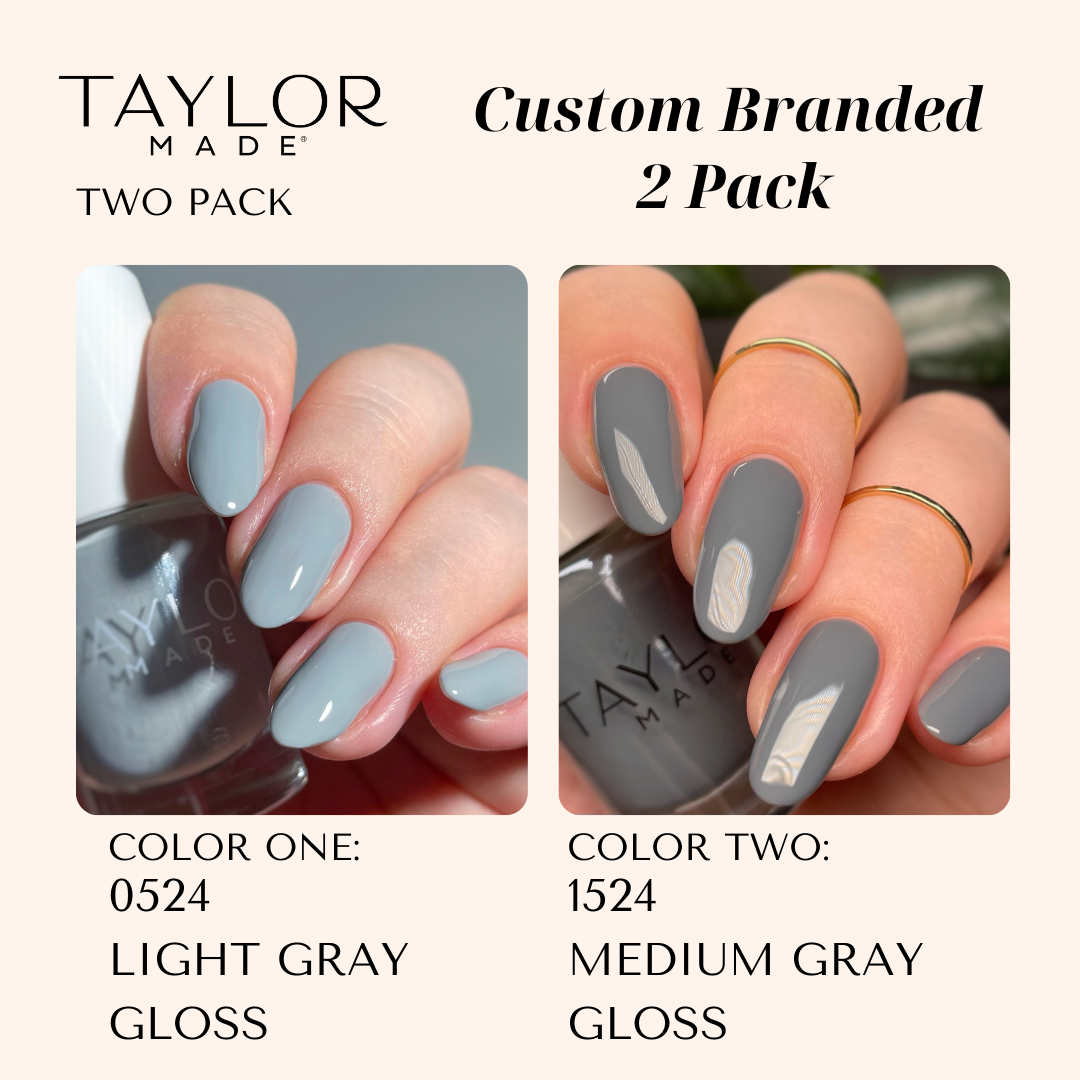 Taylor Made Polish – wholesale Nail polish – Custom Nail Polish: 2 Pack Long-wearing + Vegan + Non-toxic225