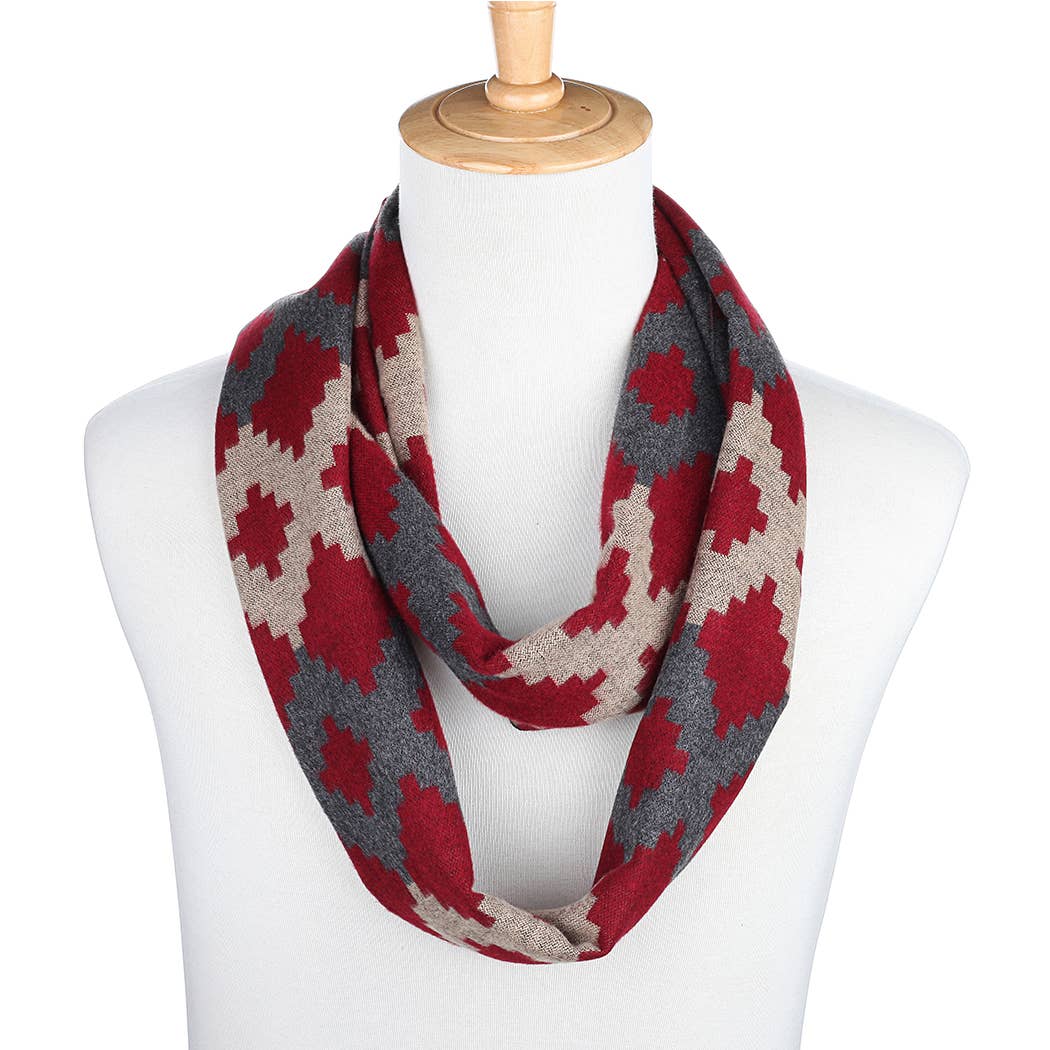 Navajjo Intricate Harlequin Elegant Winter Scarf for wholesale on Faire3