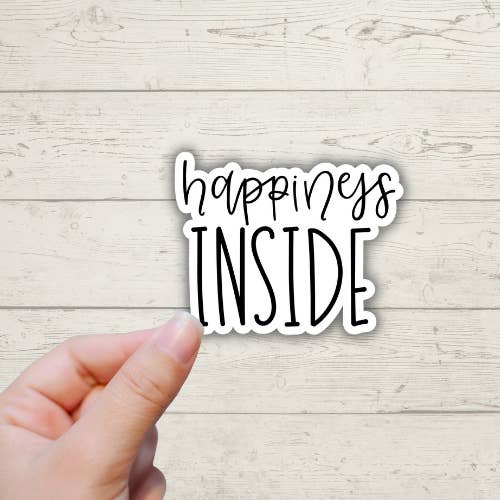 Happiness Inside - Small Business Happy Post Stickers for wholesale by Forest Crafts
