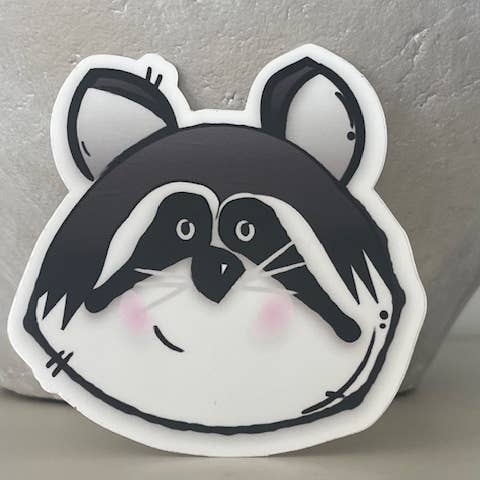 Autocollants en vinyle Racoon de haute qualité pour téléphone et ordinateur portable pour la vente par Little Smarties YYC