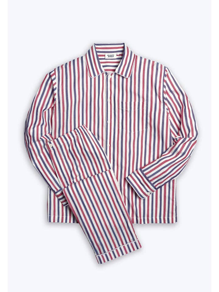 Henry Pajama Set in Americana Stripe for wholesale on Faire