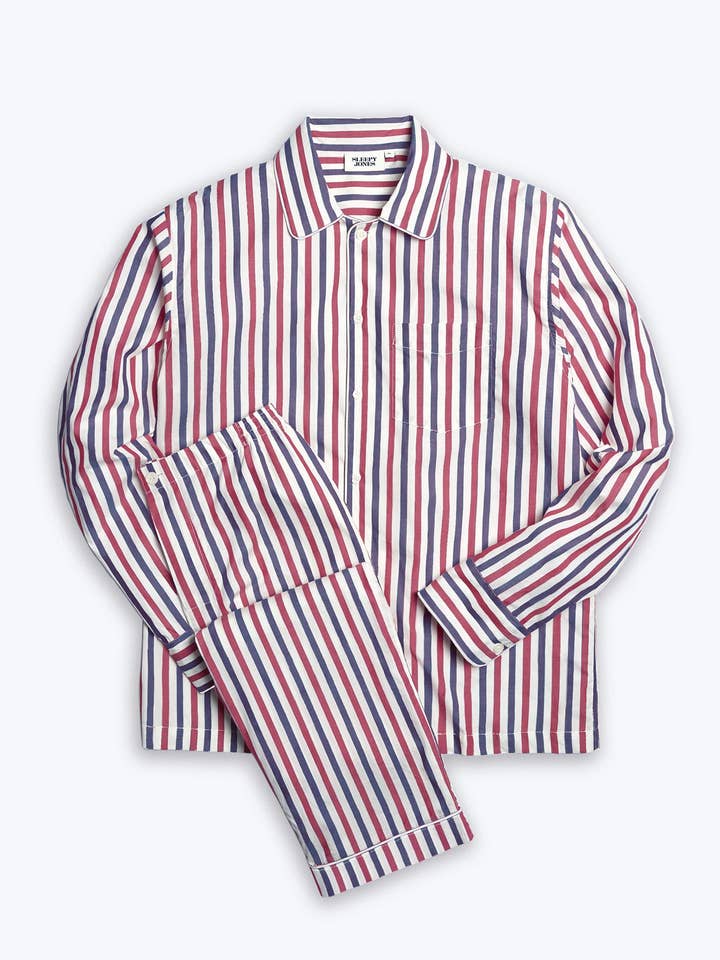 Ensemble de pyjama Henry à rayures américaines pour la vente par Sleepy Jones