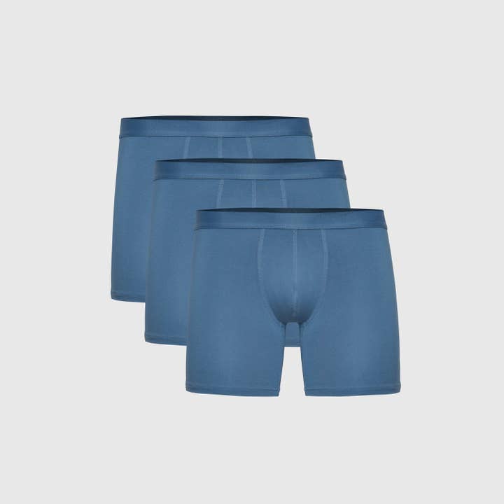 True Classic - Wholesale Underwear - Men's - Indigo Boxer Briefs 3-Pack #2