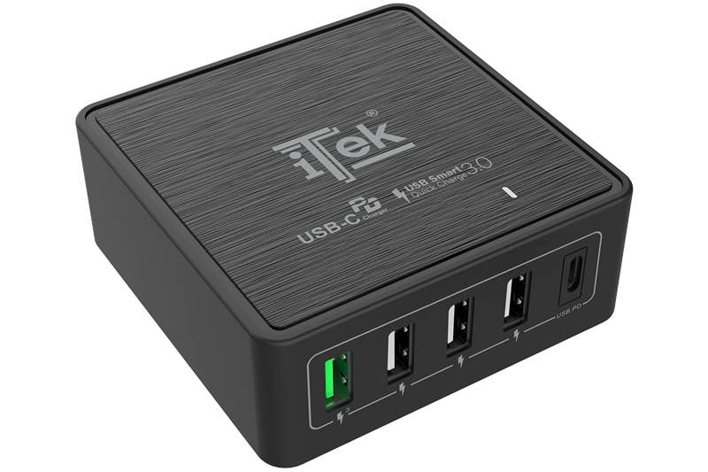 ITEK - Wholesale Portable Charger - 60W Desktop Charger, 13.2A (2X3A, 3X2.4A)3
