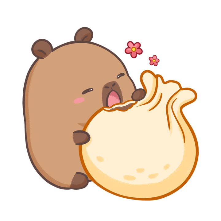 CapyFun - Wholesale Keychain - Women's - Capybara Acrylic Keychain Cute Kawaii Dumpling Boba Tea Coffee Ice Cream Reading Orange Ramen Foodie Hot Pot Holiday Gift For Her42