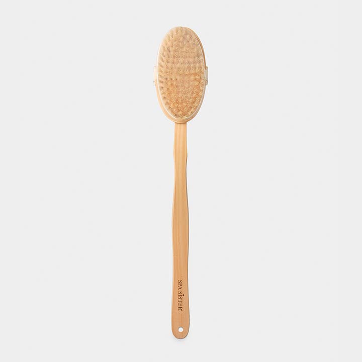 Bath Accessories Company - Wholesale Body Brush - Long Wooden Bath Brush - Detachable