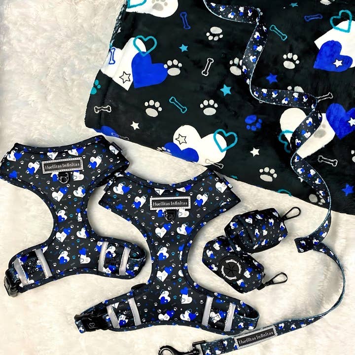 HUELLITAS INFINITAS - Wholesale Tuig voor huisdieren - Hond - Fantasy Hearts verstelbaar harnas12