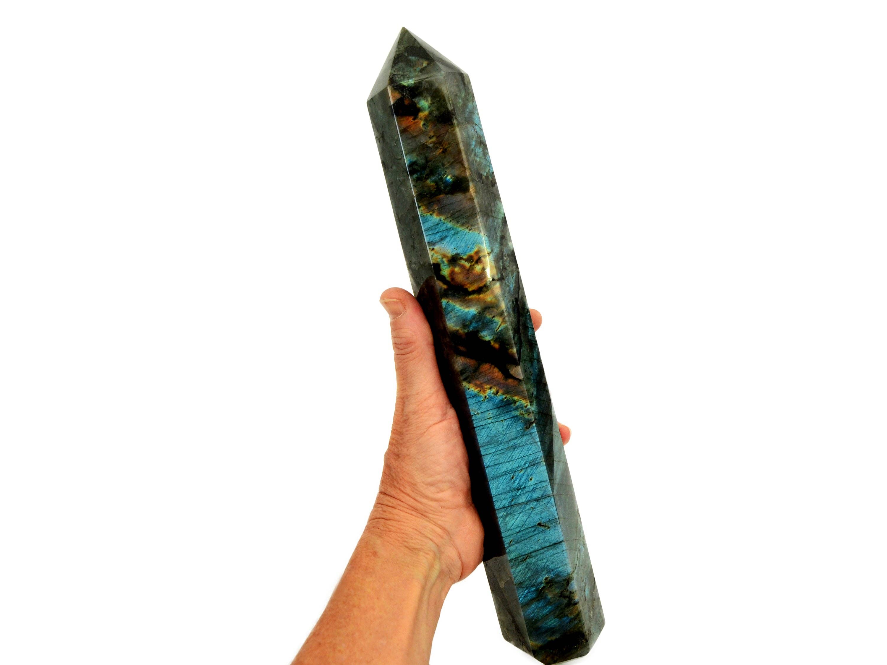 Kaia & Crystals - Wholesale Spiritual Stone/Crystal - XXXL Labradorite Crystal Tower 1.000g+5