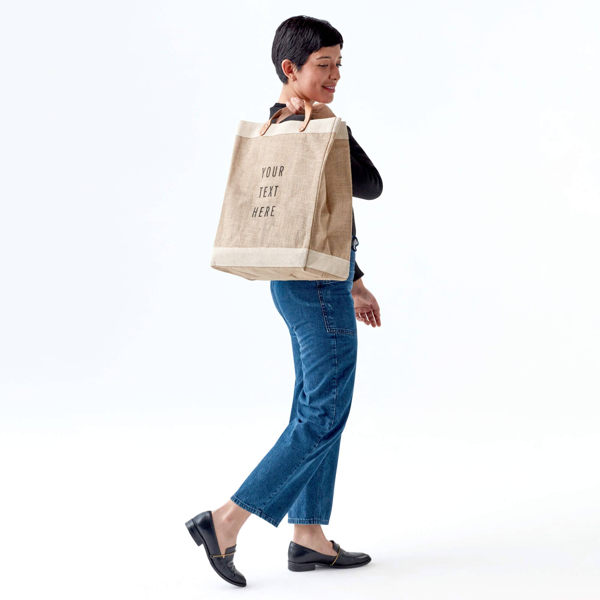 Apolis - Wholesale Tote Bag - Women's - Customize Market Bag in Natural (003NA)5