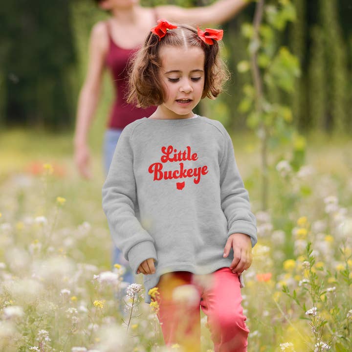 Little Buckeye Fleece Crewneck Sweatshirt for wholesale by Mistakes on The Lake