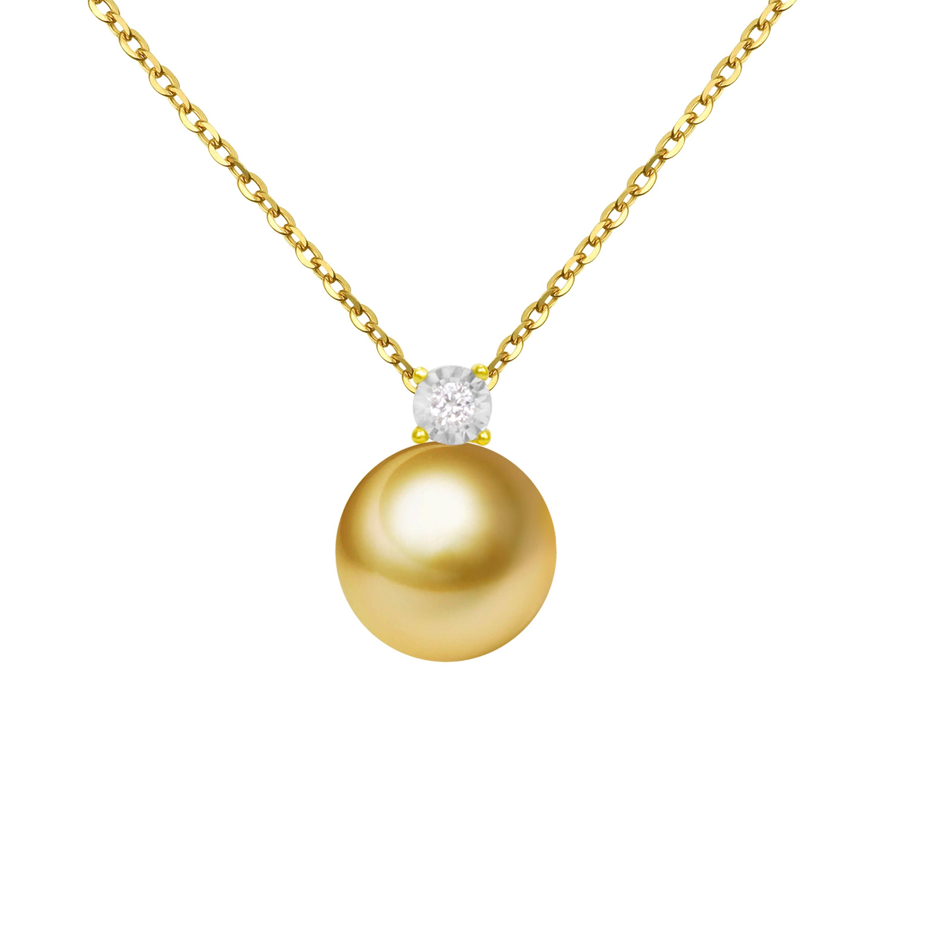 Timeless Pearl - Wholesale Pendant/Charm Necklace - G18k Oversized Pearl and Diamonds Pendant8