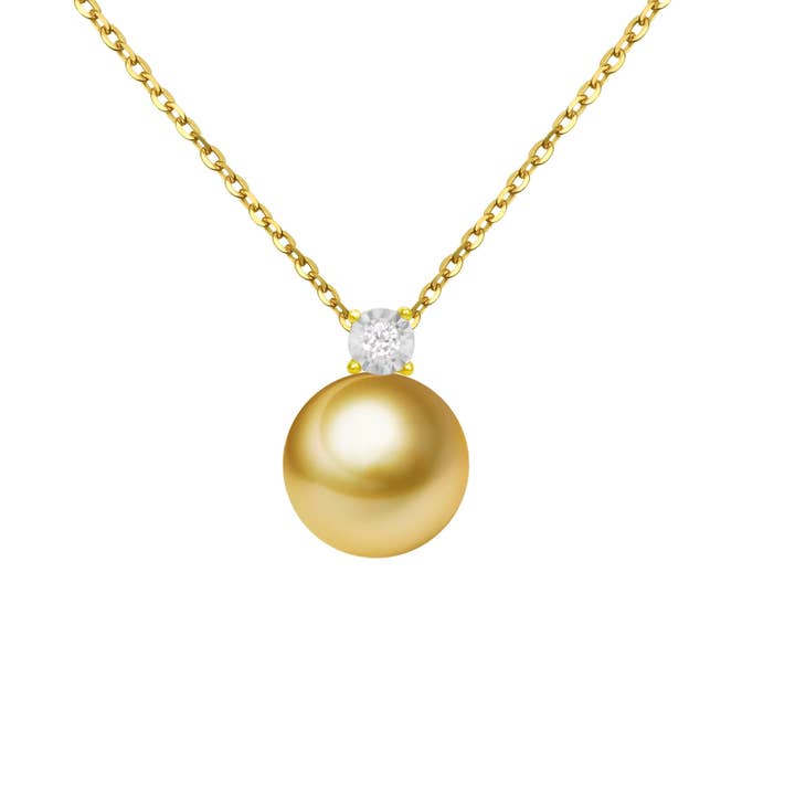 Timeless Pearl - Wholesale Pendant/Charm Necklace - G18k Oversized Pearl and Diamonds Pendant8