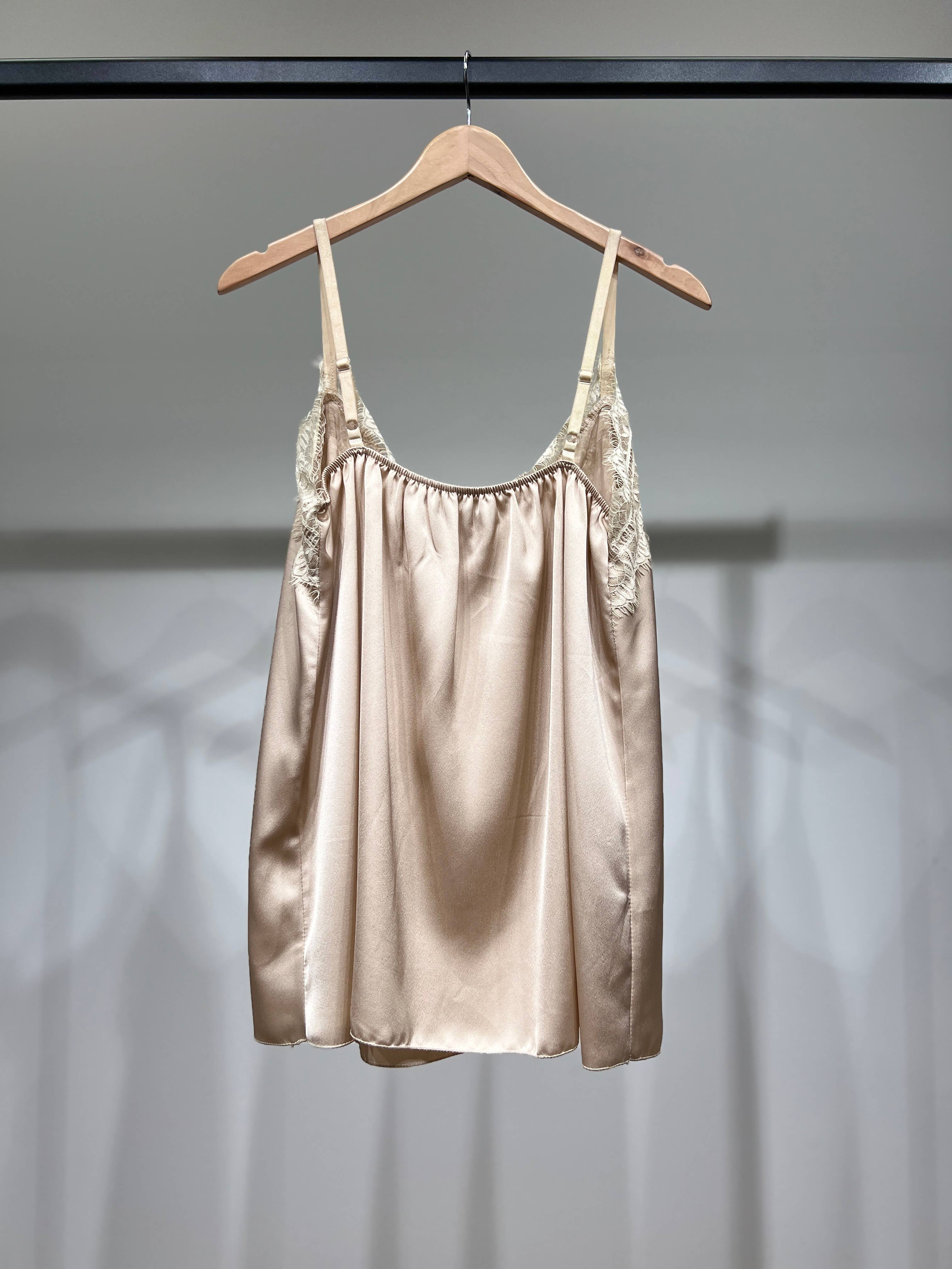 L'Emotion - Vente Débardeur – femme - Débardeur Caraco Ajustable à Dentelle Satiné5