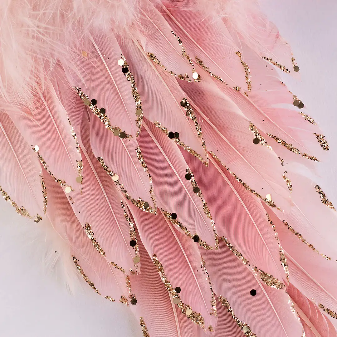 Zucker Feather Products - Wholesale Ornament - Pink Feather Angel Wing Ornament9