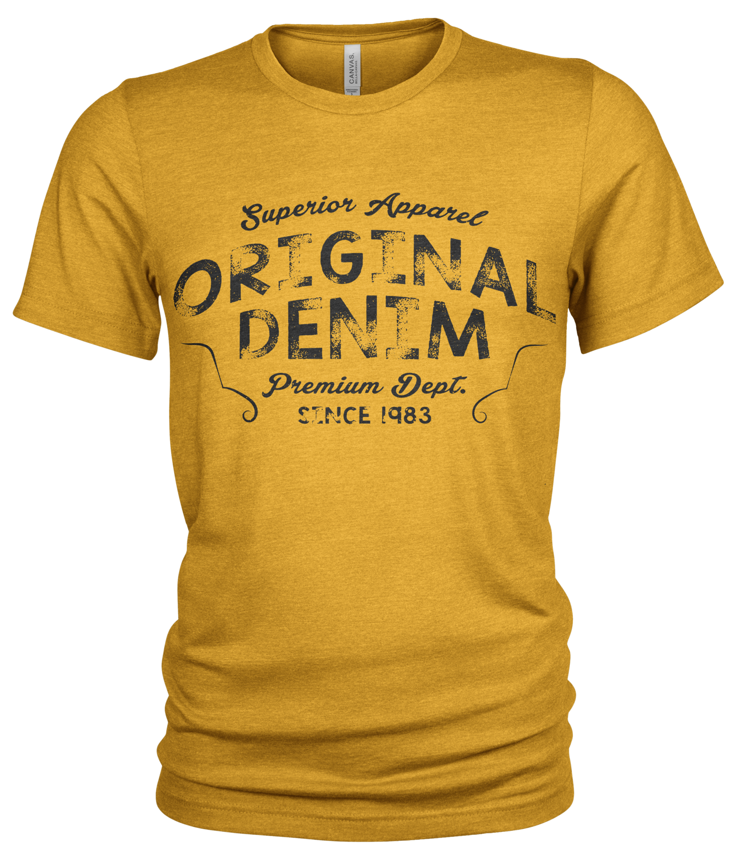 Union Made Raw Denim - Wholesale Screen Printed T-Shirt - Men's - Original Denim 100% Organic Cotton T Shirt for Men5