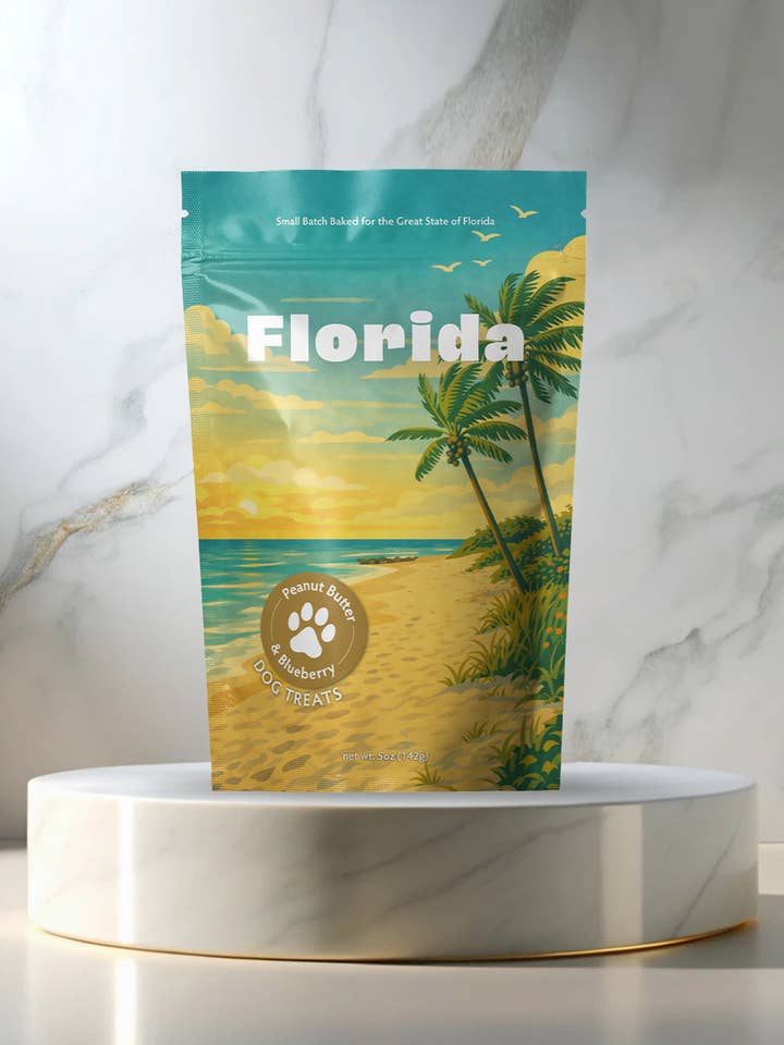 Florida Souvenir Dog Treats - 5oz Small-Batch for wholesale by Neoteric Brands